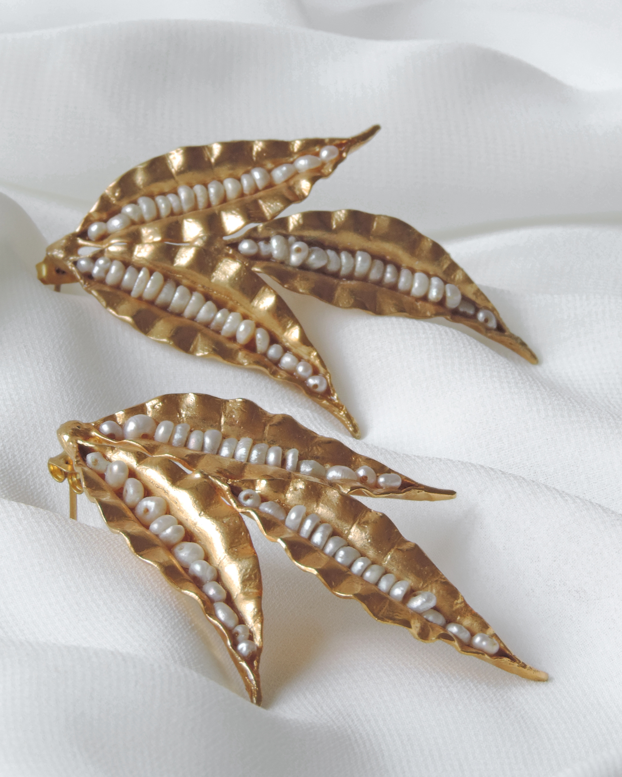 Curva.dos 24ct gold Earrings - FR | ART JEWELLERY